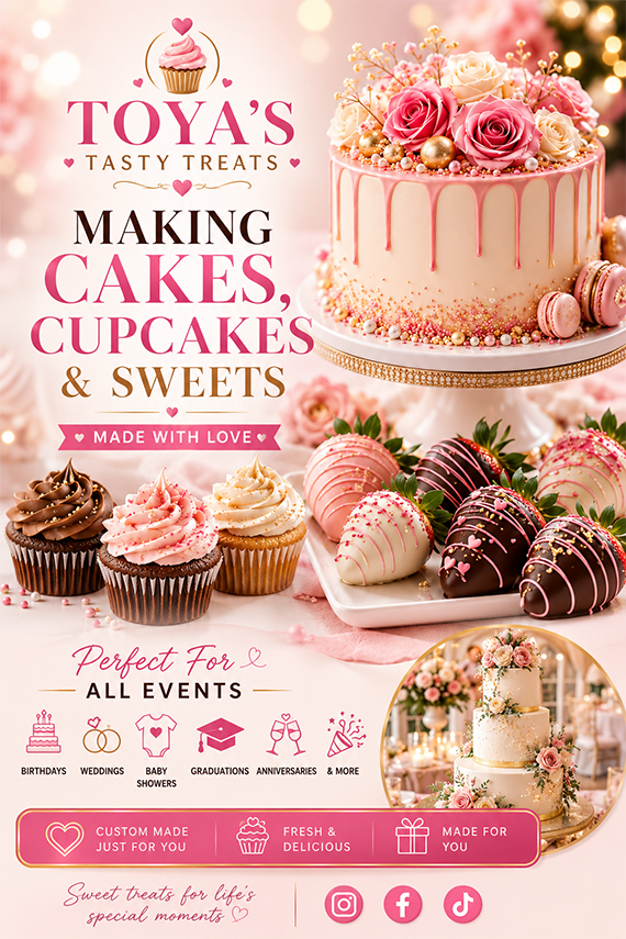Toyas Tasty Treats - cupcakes and sweet treats